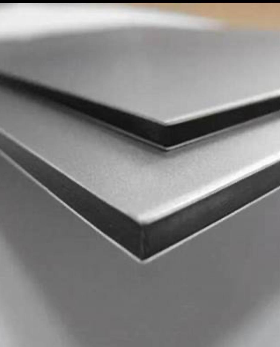 Dibond Mirror reflective surface detail