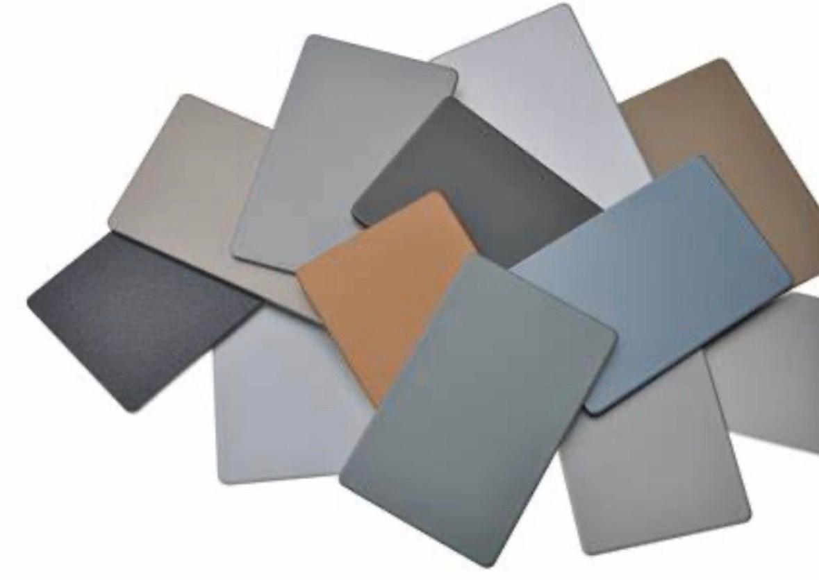Dibond panel coating layer