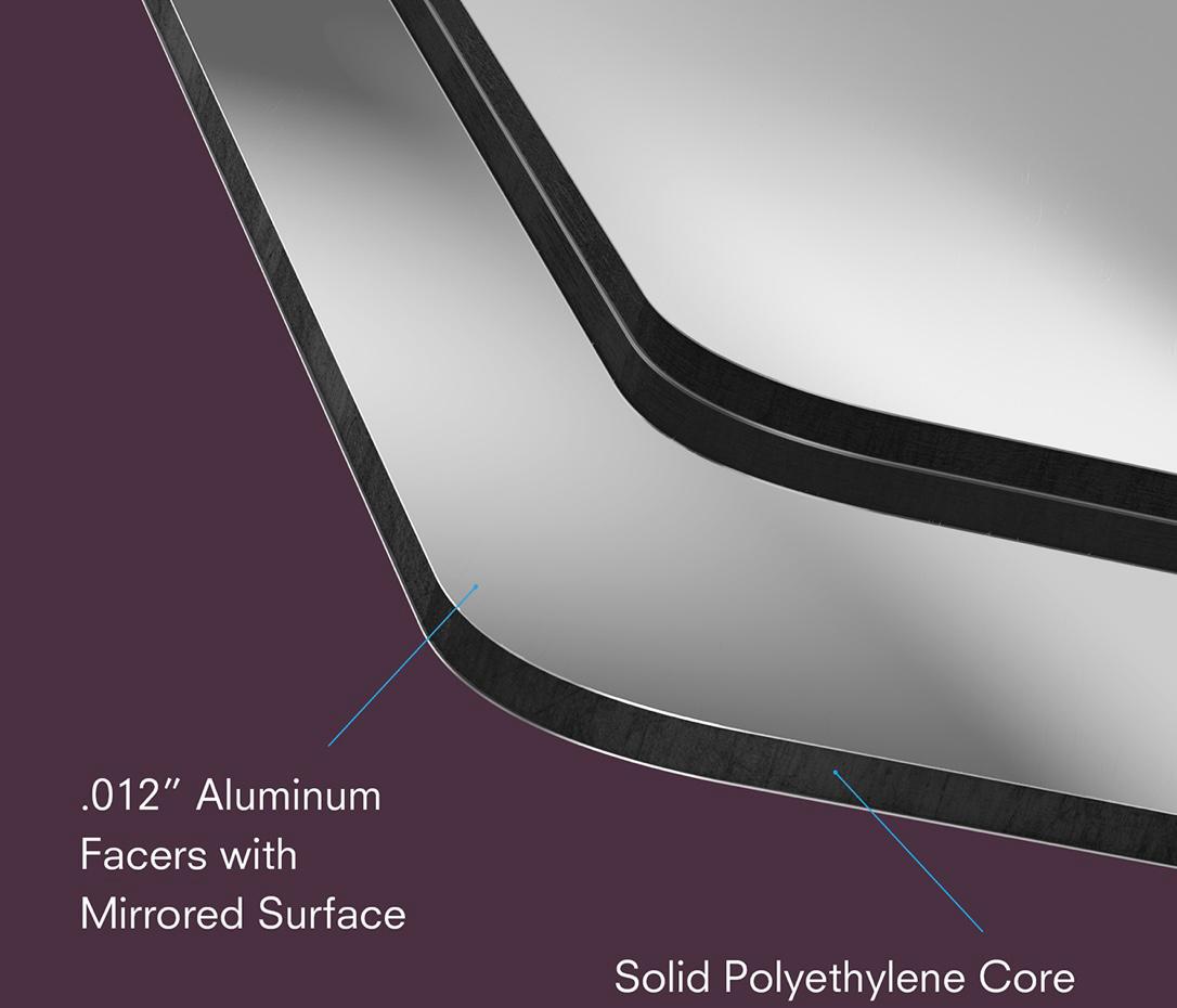 Dibond panel finishing detail