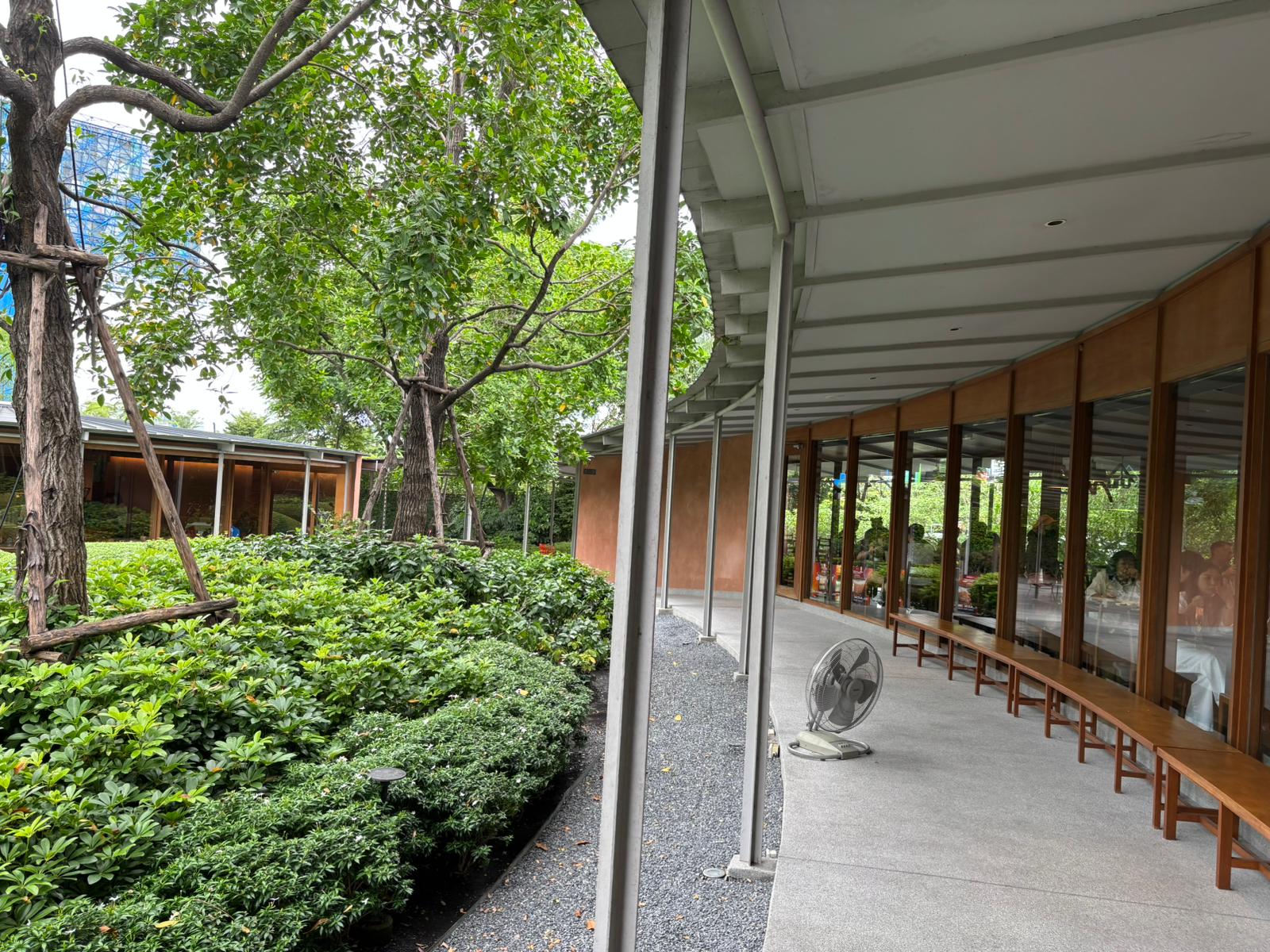 Night-time Christmas outdoor event installation